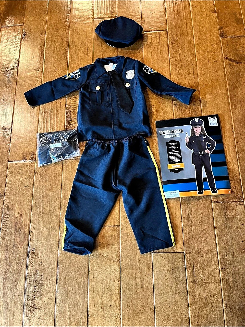 Amscan Police Officer Toddler Costume size Toddler 3-4